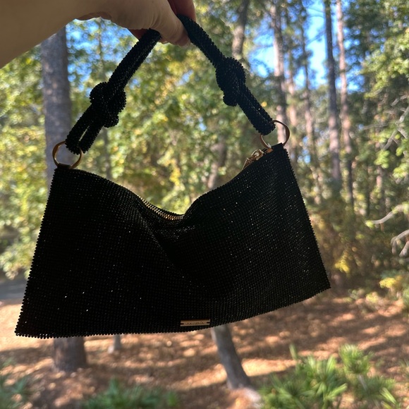 Cult Gaia Black Beaded Women's Evening Bag - Picture 7 of 8